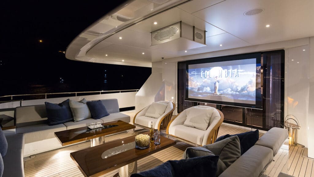 connectivity at sea is undergoing a revolutionary transformation, and starlink maritime is rewriting the rulebook in this domain, laurentia sun deck cinema